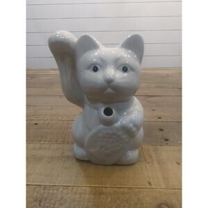 Lucky Cat Benihana Cocktail Glass/Vase Figurine